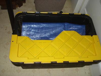 I love the split top that flips open on hinges