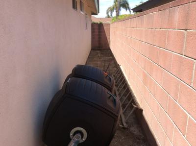 The location where I placed the bins